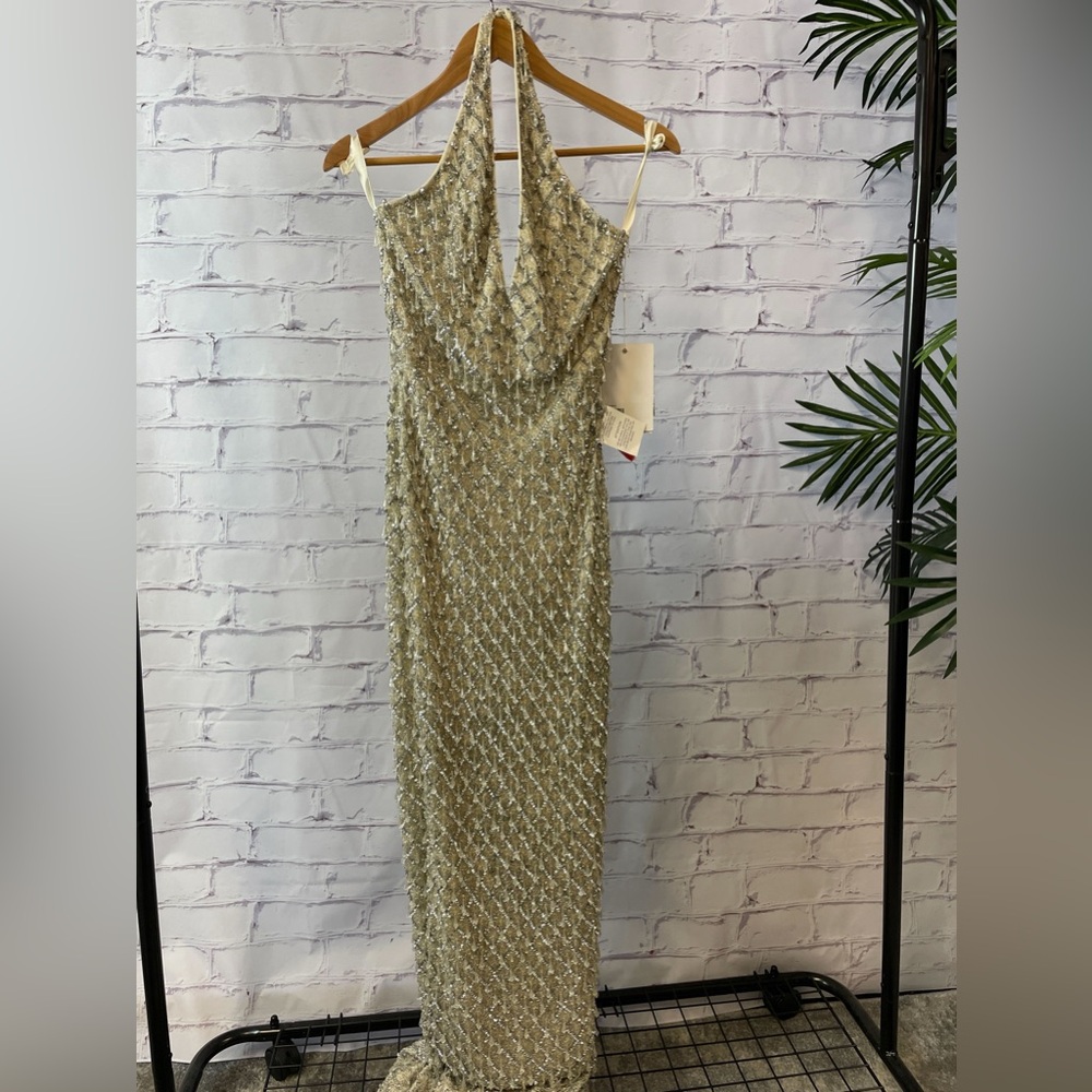 Mac Duggal Cream Gown